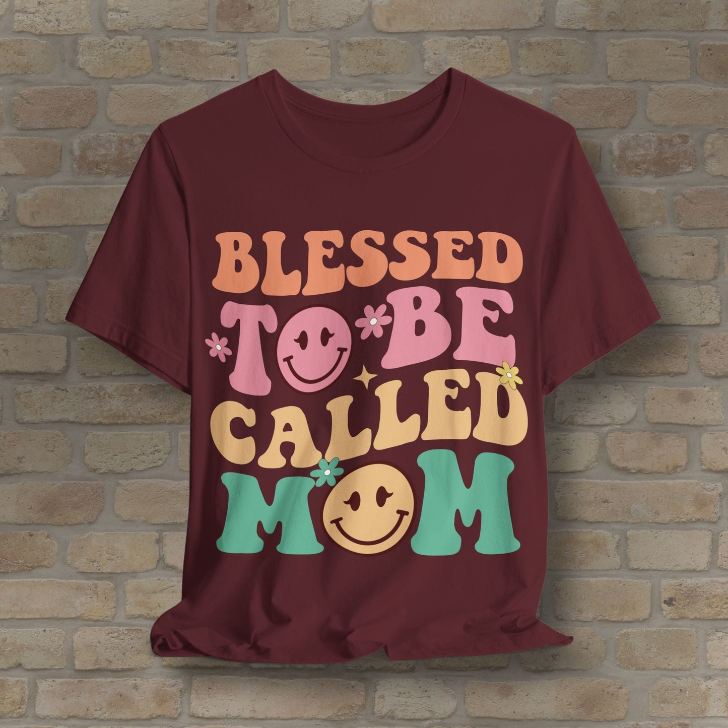 Mostly Text T-Shirts Blessed to Be Called Mom Tee - Vibrant Styles