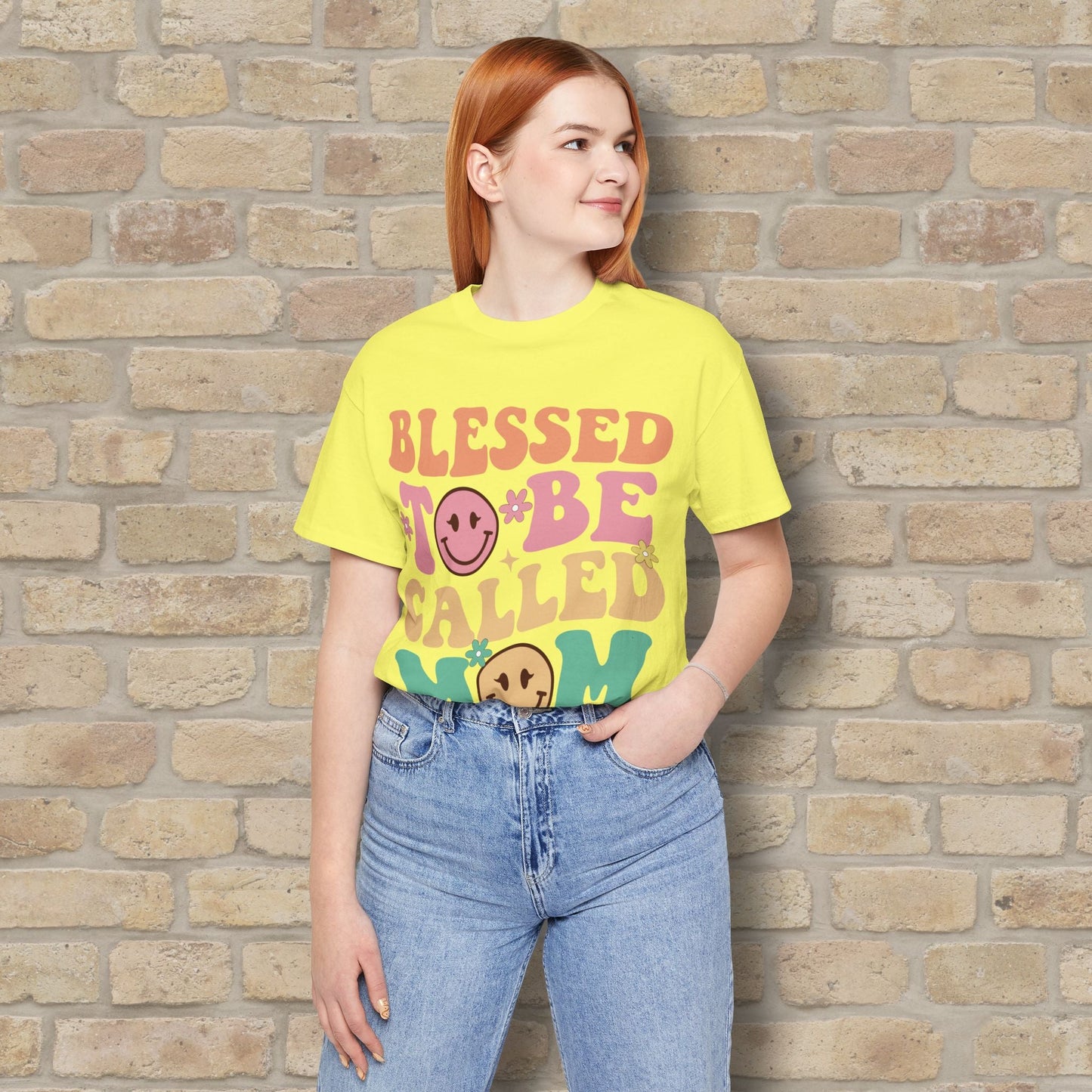 Mostly Text T-Shirts Blessed to Be Called Mom Tee - Vibrant Styles