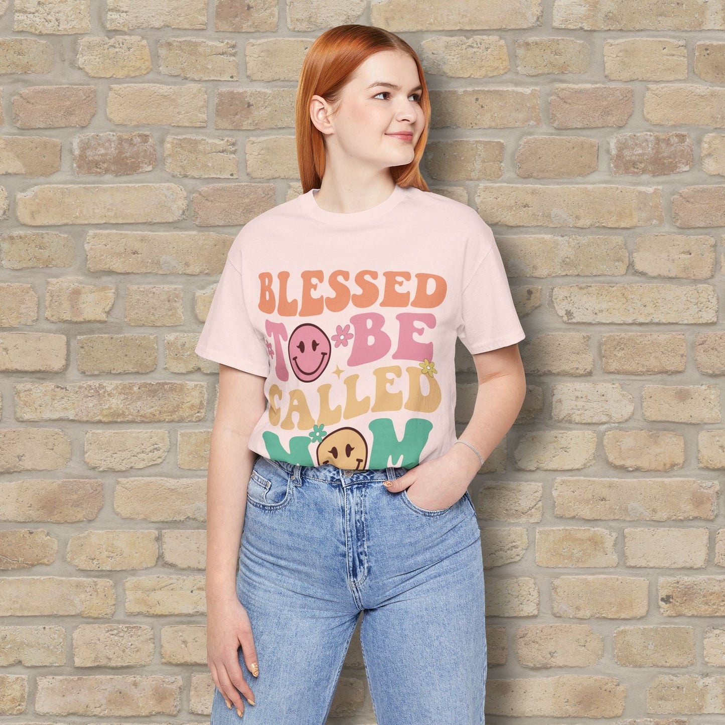 Mostly Text T-Shirts Blessed to Be Called Mom Tee - Vibrant Styles