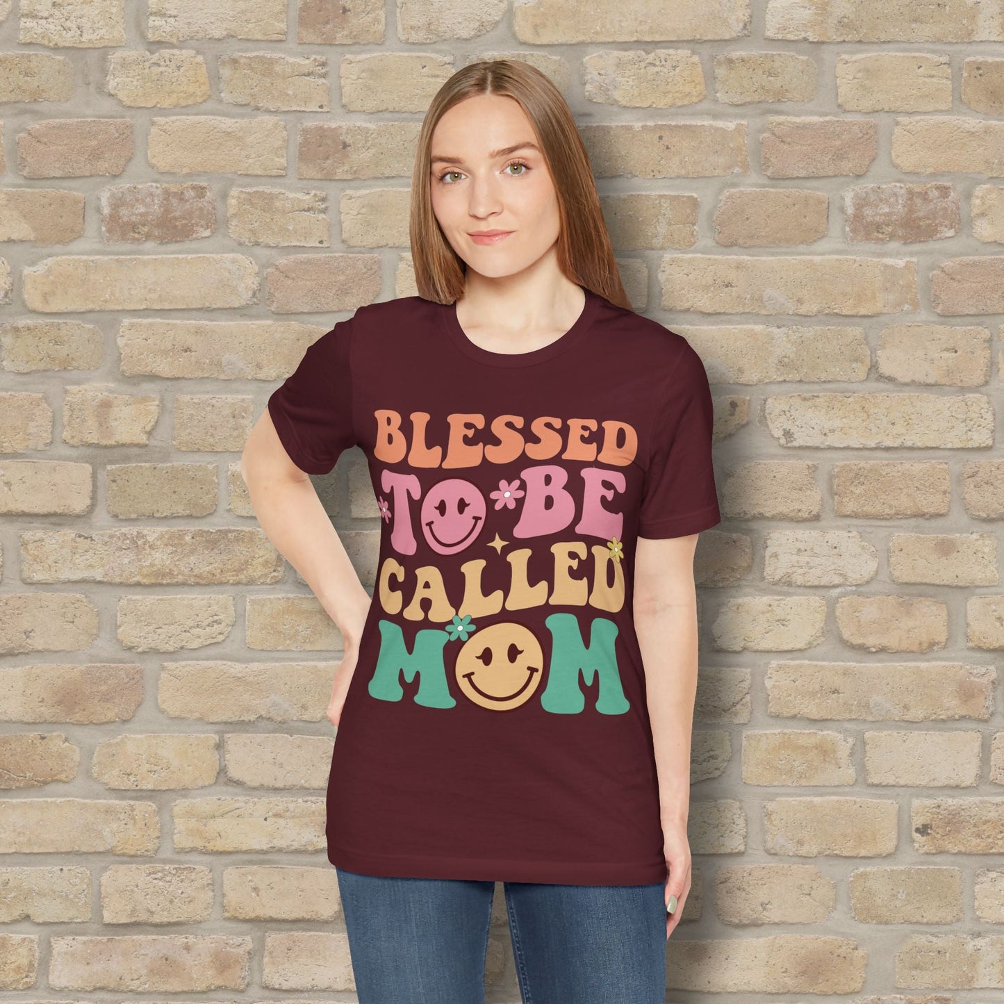 Mostly Text T-Shirts Blessed to Be Called Mom Tee - Vibrant Styles