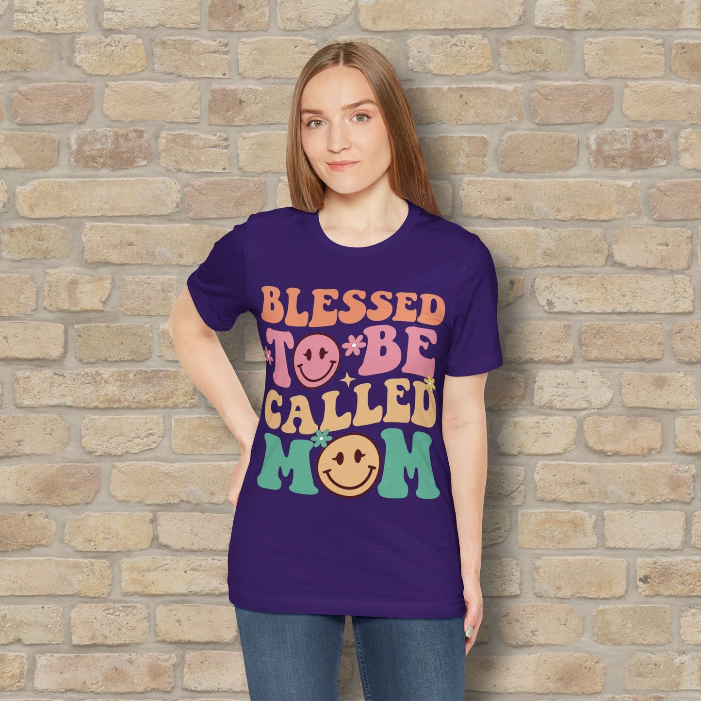 Mostly Text T-Shirts Blessed to Be Called Mom Tee - Vibrant Styles