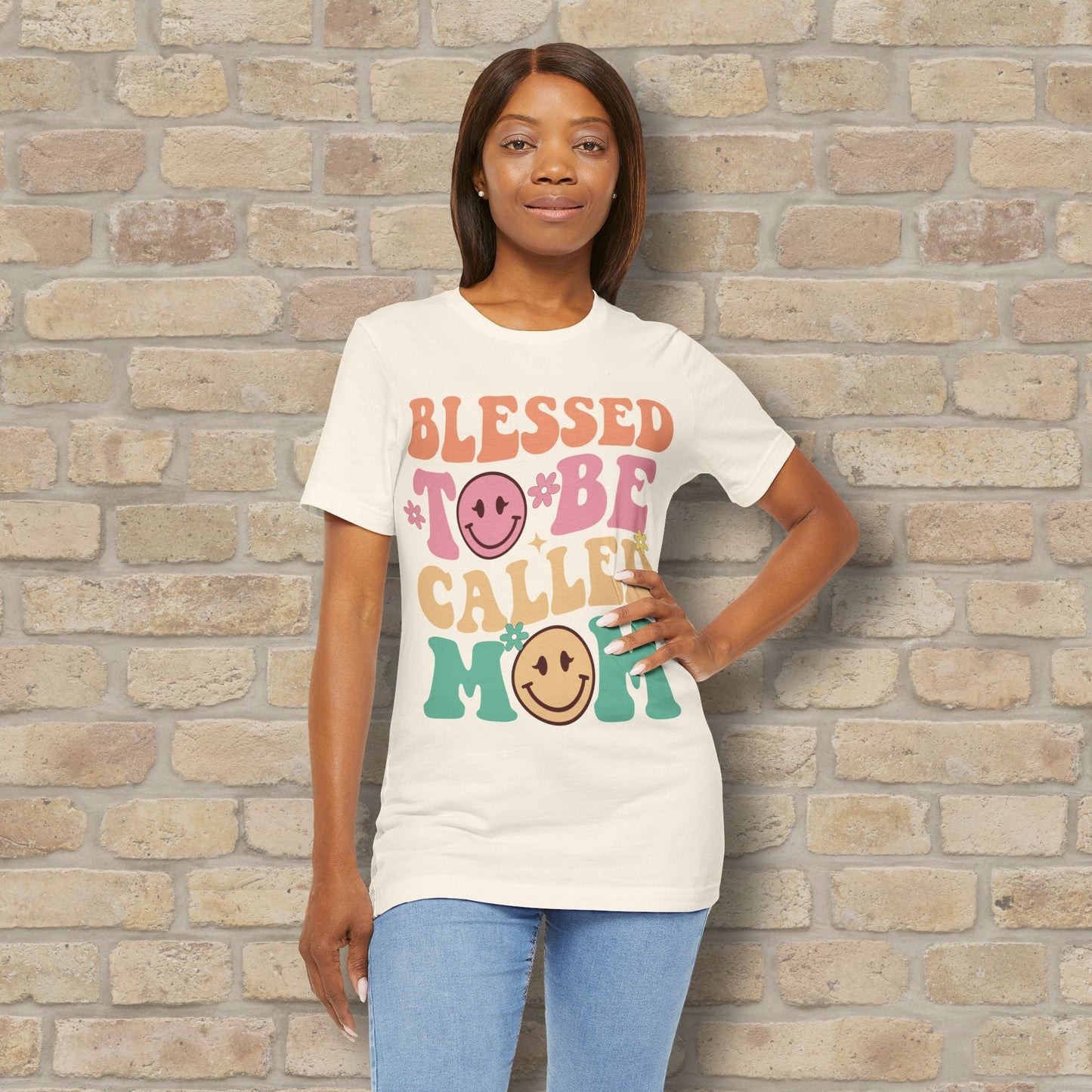 Mostly Text T-Shirts Blessed to Be Called Mom Tee - Vibrant Styles