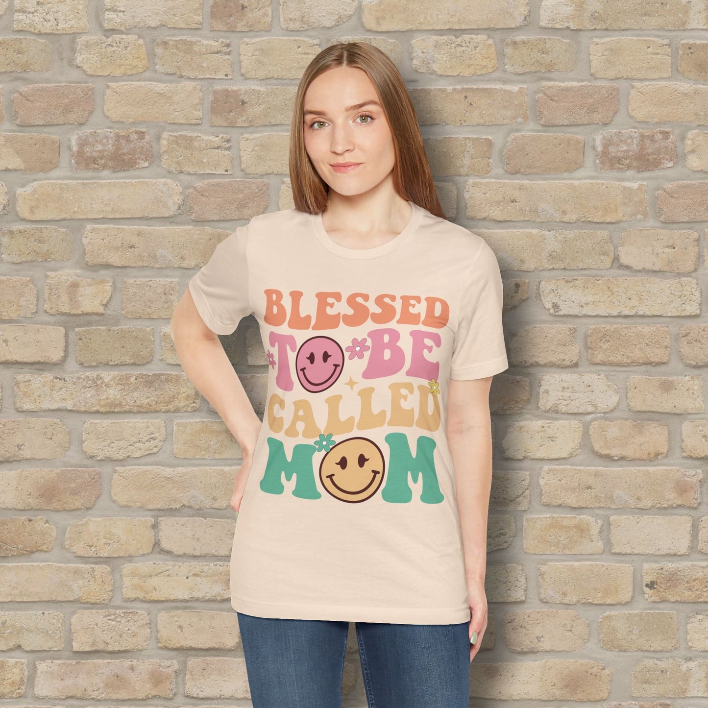 Mostly Text T-Shirts Blessed to Be Called Mom Tee - Vibrant Styles