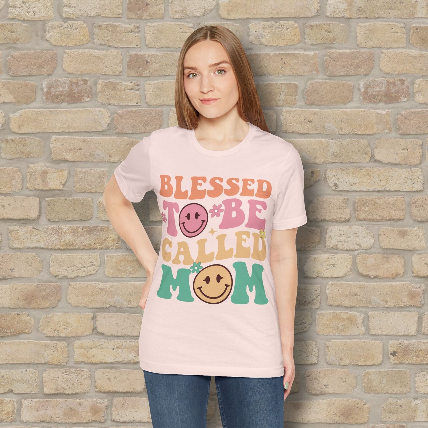 Mostly Text T-Shirts Blessed to Be Called Mom Tee - Vibrant Styles