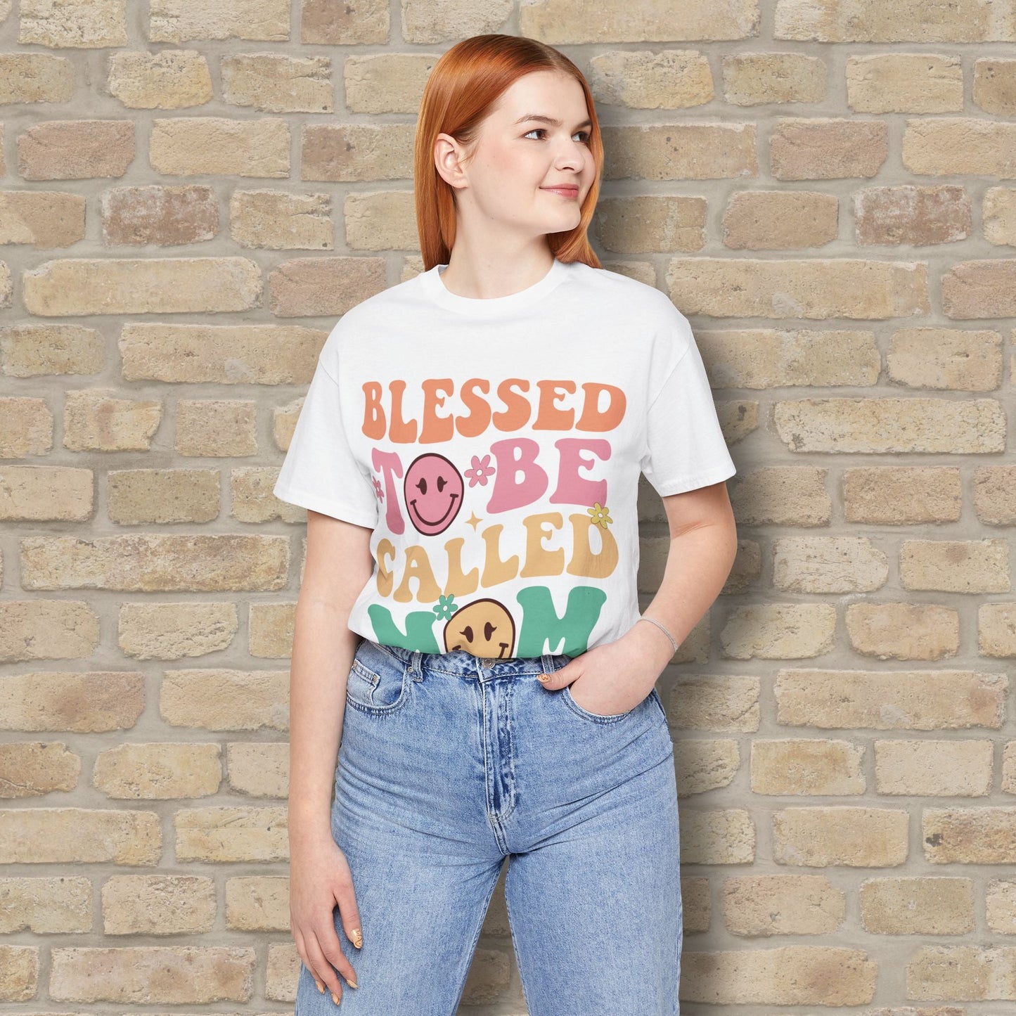 Mostly Text T-Shirts Blessed to Be Called Mom Tee - Vibrant Styles