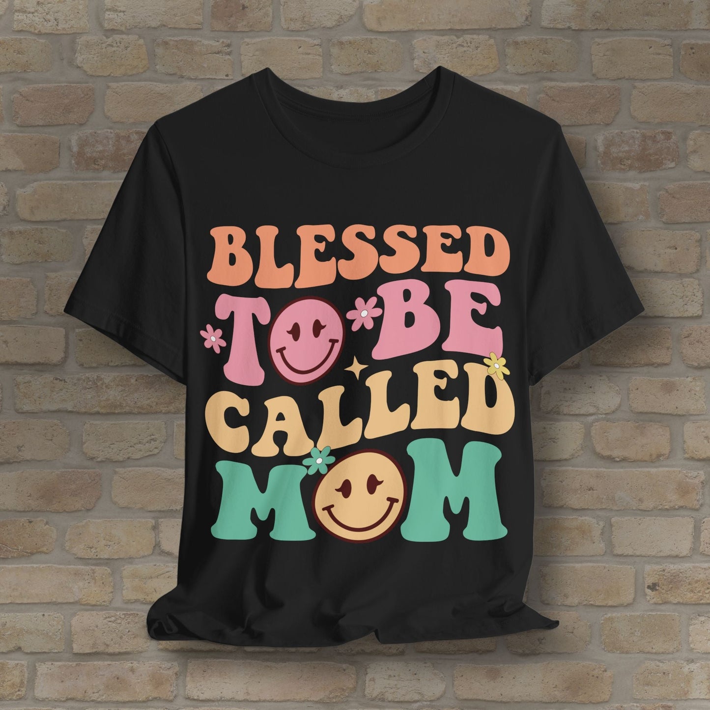 Mostly Text T-Shirts Blessed to Be Called Mom Tee - Vibrant Styles