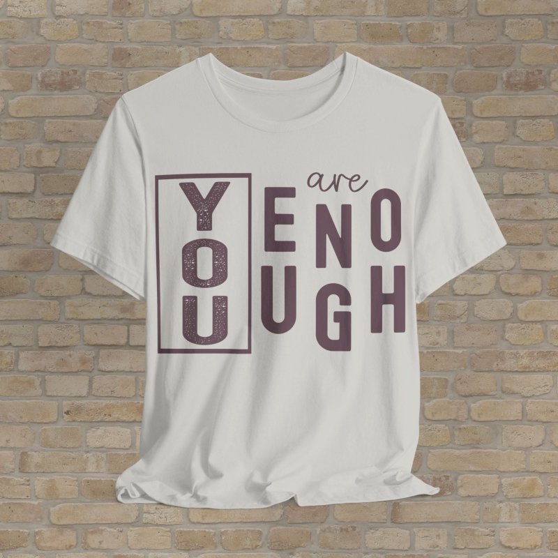Mostly Text T-Shirts Bold & Enough Tee - Vibrant Styles