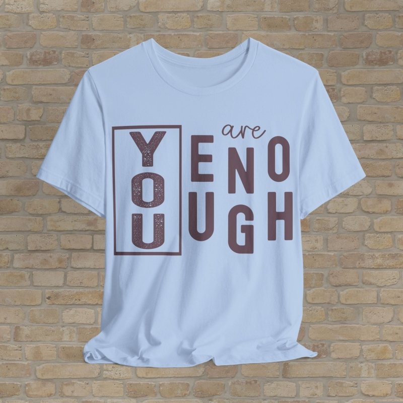 Mostly Text T-Shirts Bold & Enough Tee - Vibrant Styles