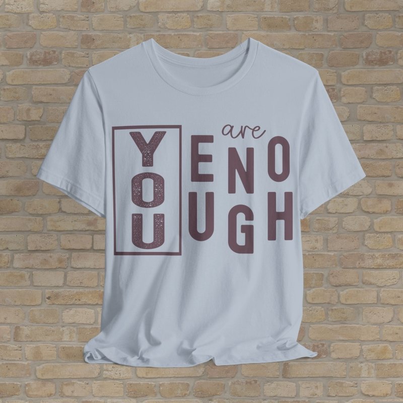 Mostly Text T-Shirts Bold & Enough Tee - Vibrant Styles