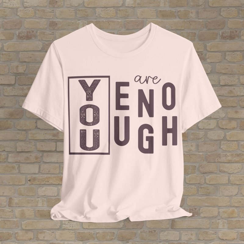 Mostly Text T-Shirts Bold & Enough Tee - Vibrant Styles