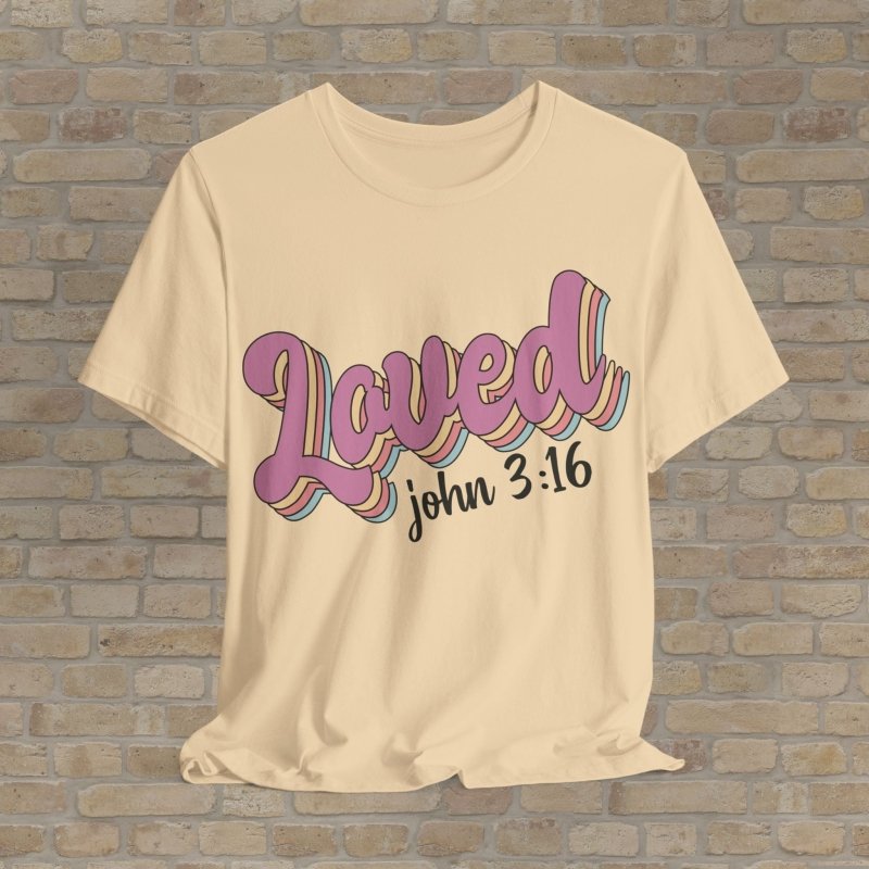 Text Only T-Shirts Boldly Loved Tee - Vibrant Styles