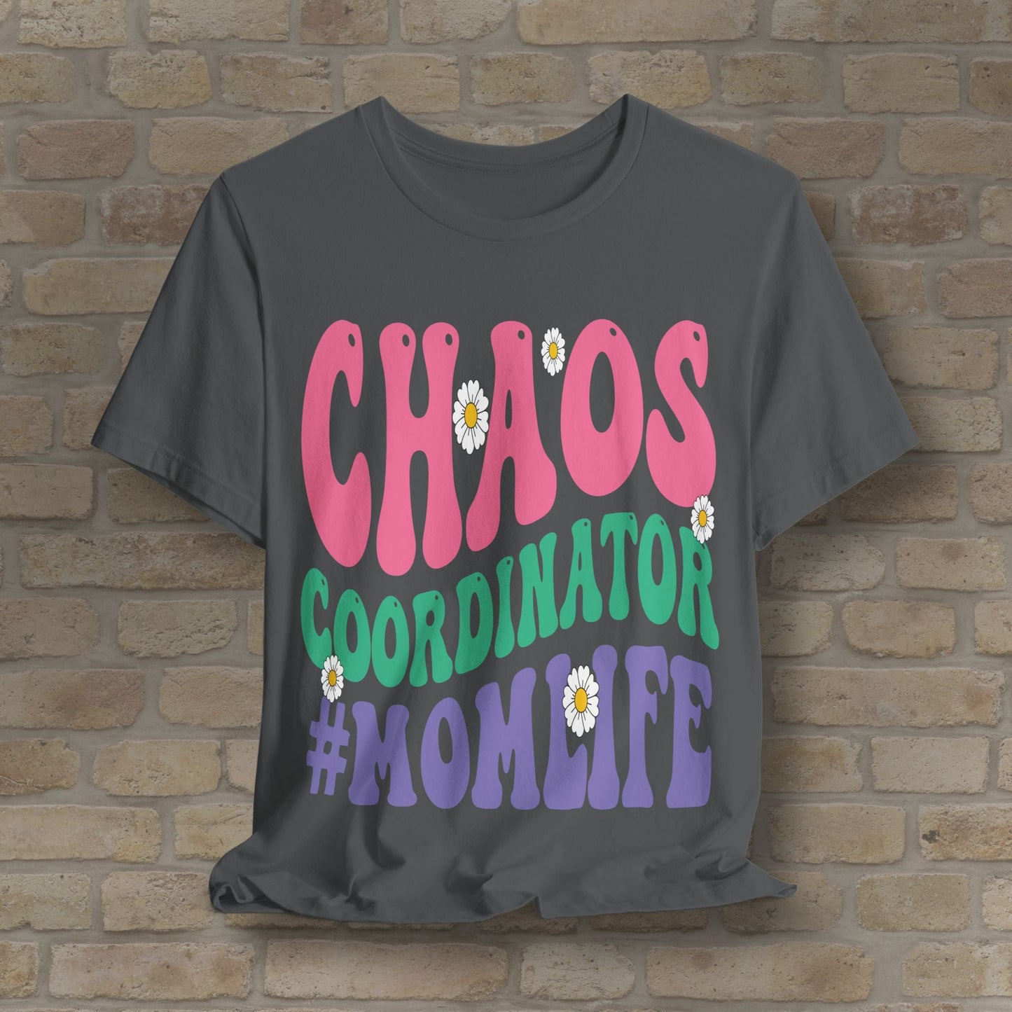 Mostly Text T-Shirts Chaos Coordinator Retro Momlife Tee - Vibrant Styles