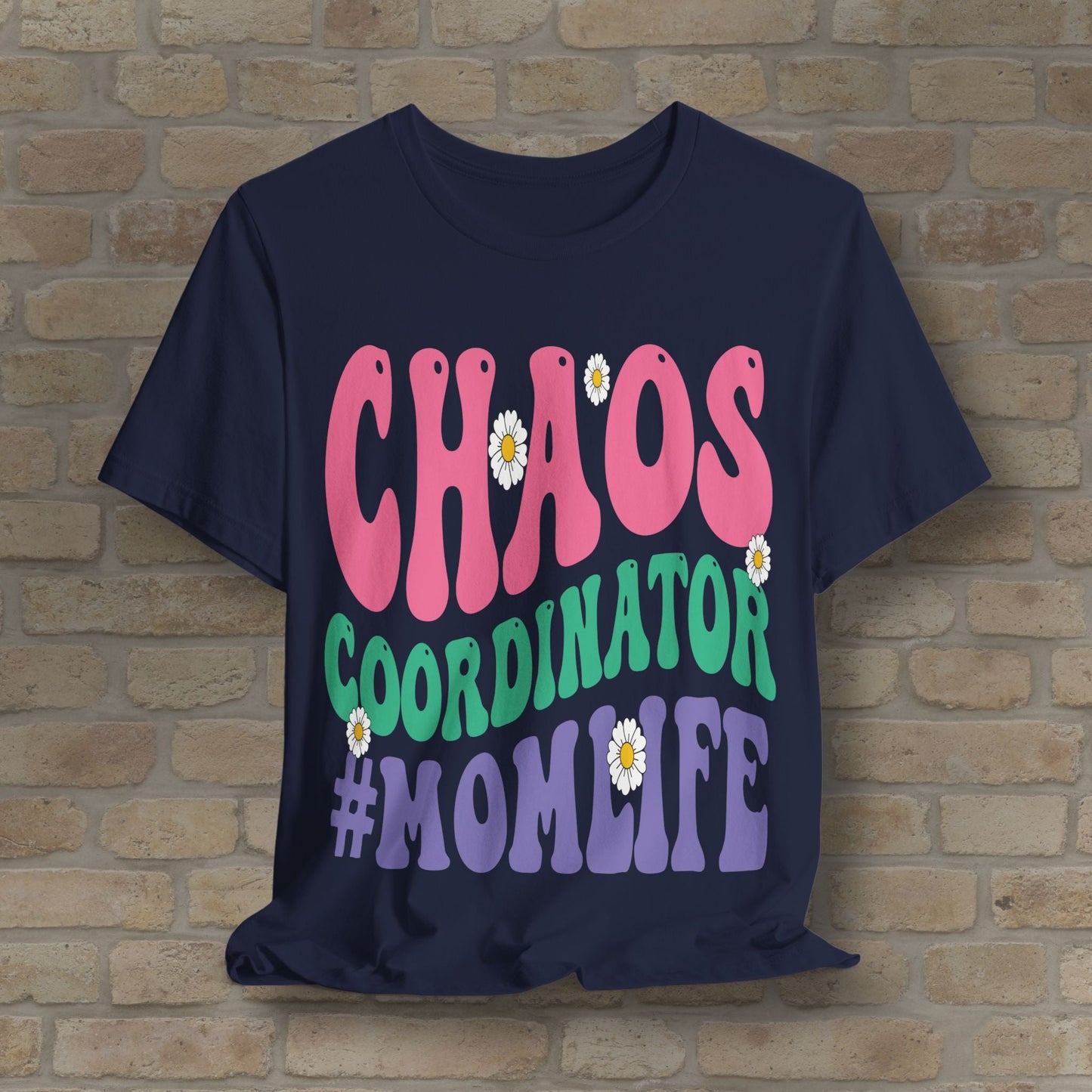 Mostly Text T-Shirts Chaos Coordinator Retro Momlife Tee - Vibrant Styles