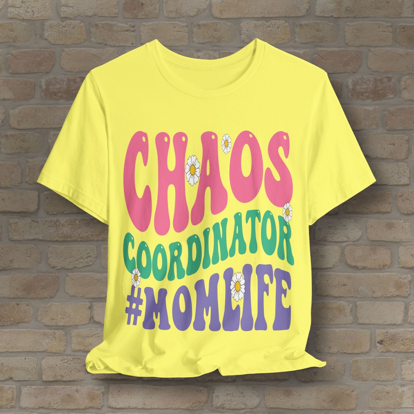 Mostly Text T-Shirts Chaos Coordinator Retro Momlife Tee - Vibrant Styles