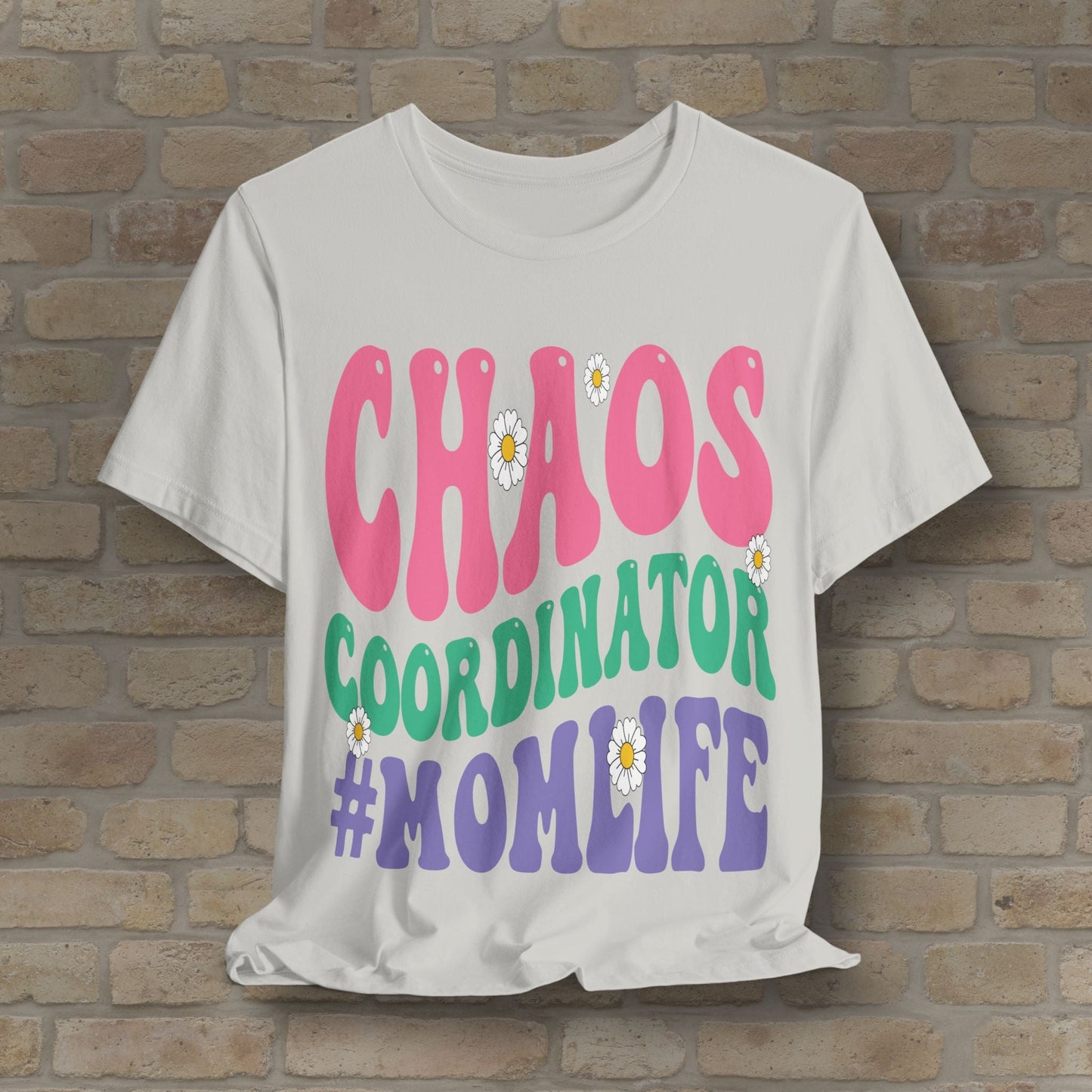 Mostly Text T-Shirts Chaos Coordinator Retro Momlife Tee - Vibrant Styles