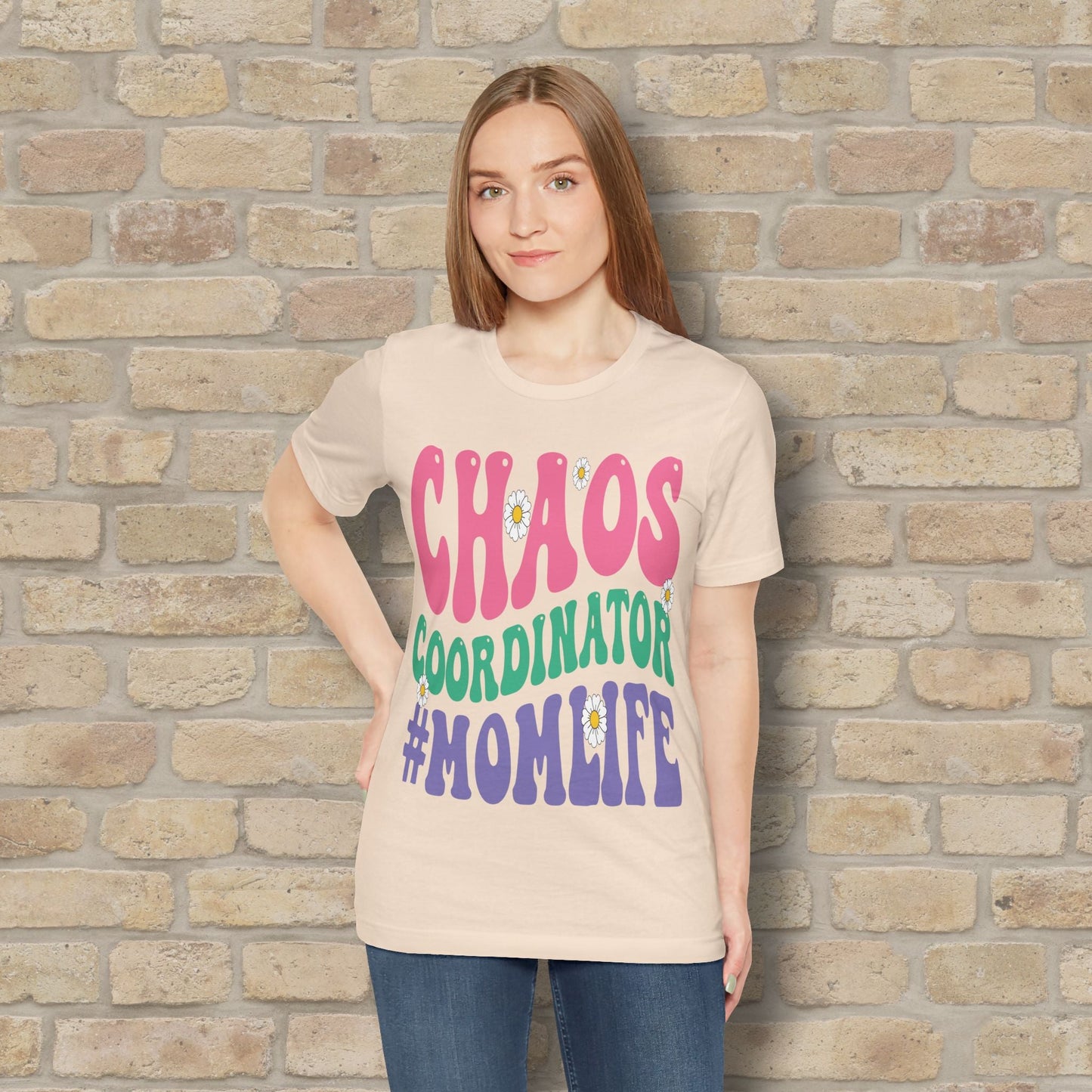 Mostly Text T-Shirts Chaos Coordinator Retro Momlife Tee - Vibrant Styles