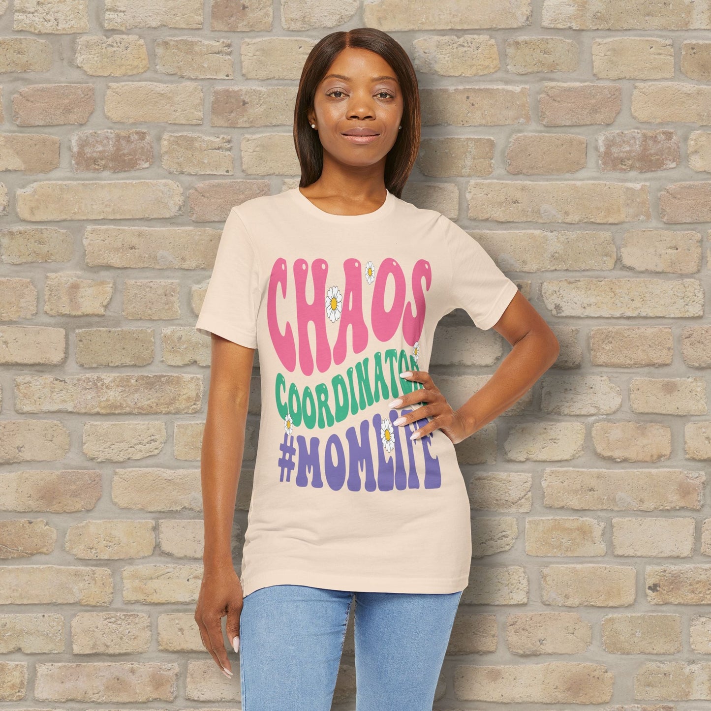 Mostly Text T-Shirts Chaos Coordinator Retro Momlife Tee - Vibrant Styles