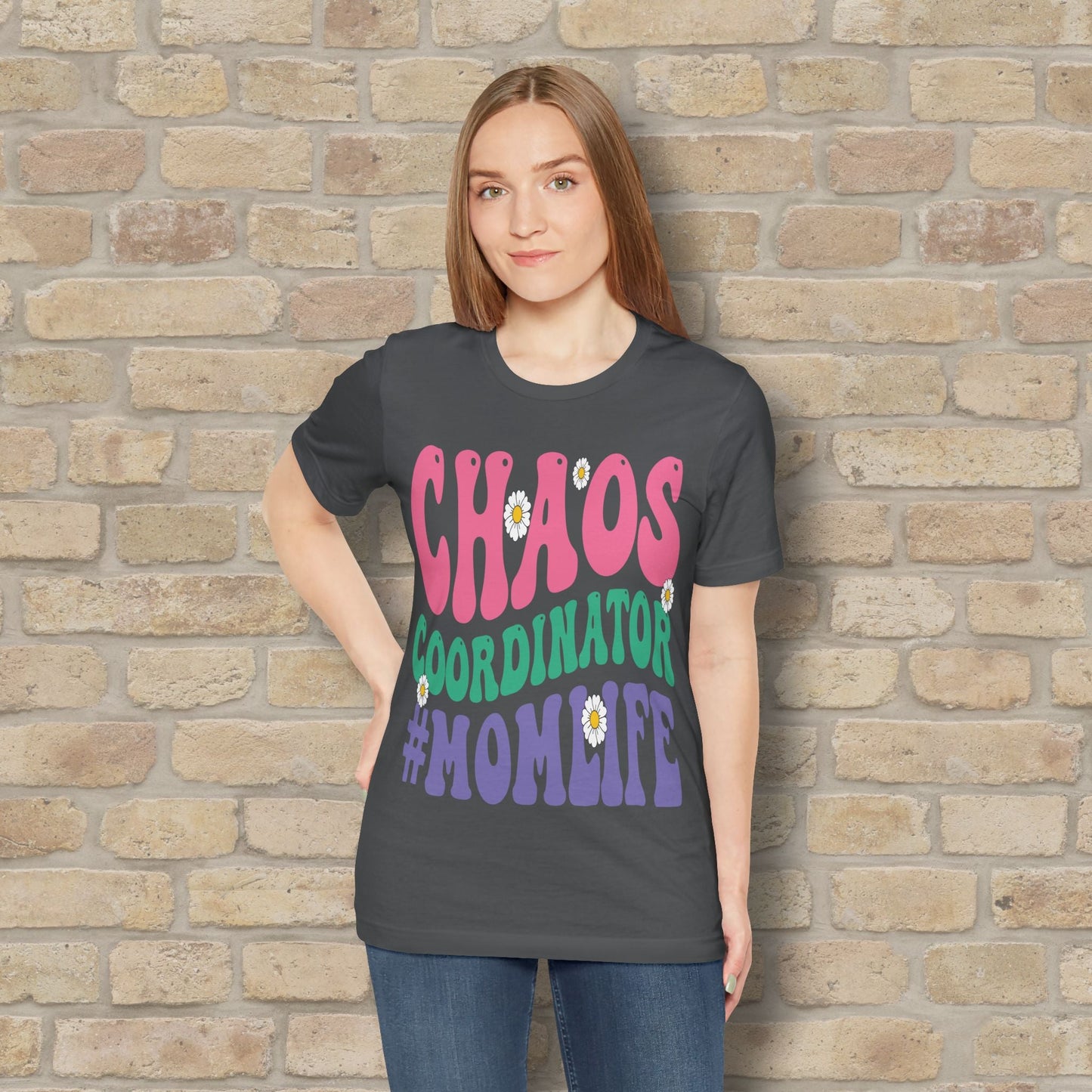 Mostly Text T-Shirts Chaos Coordinator Retro Momlife Tee - Vibrant Styles