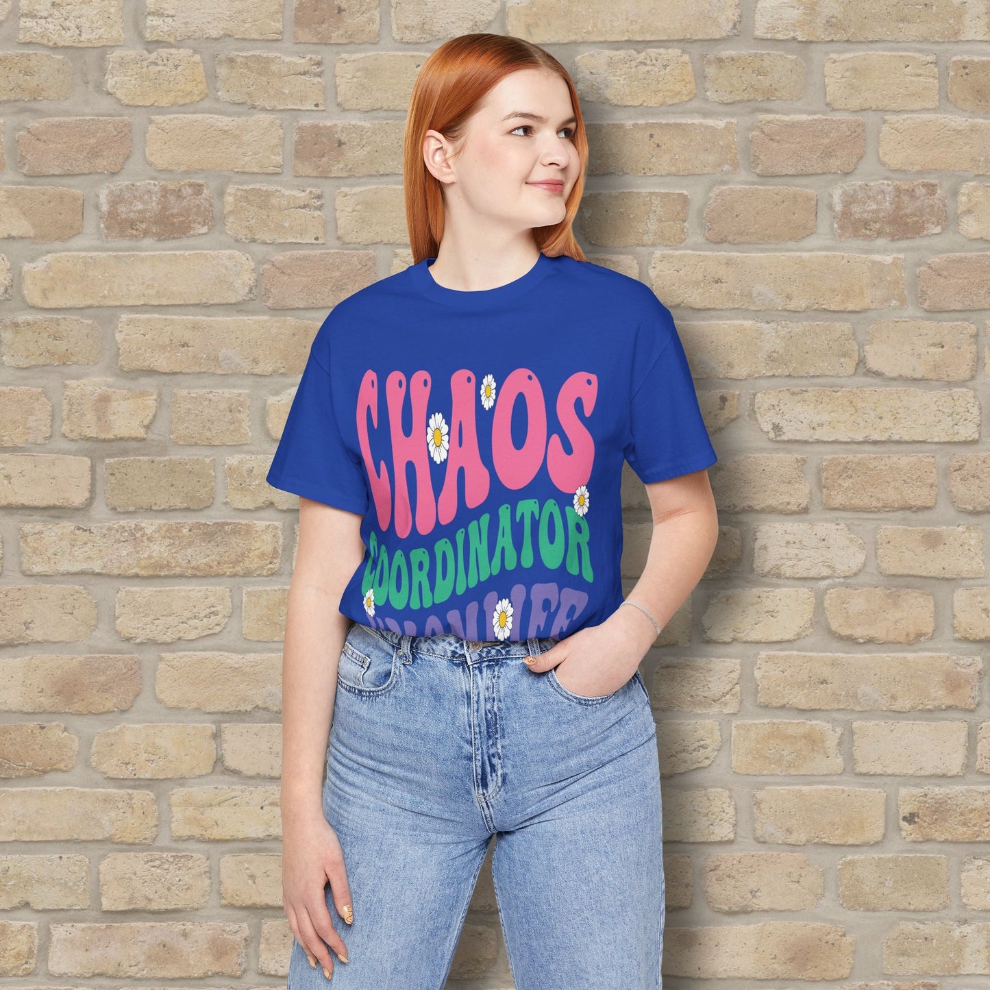 Mostly Text T-Shirts Chaos Coordinator Retro Momlife Tee - Vibrant Styles