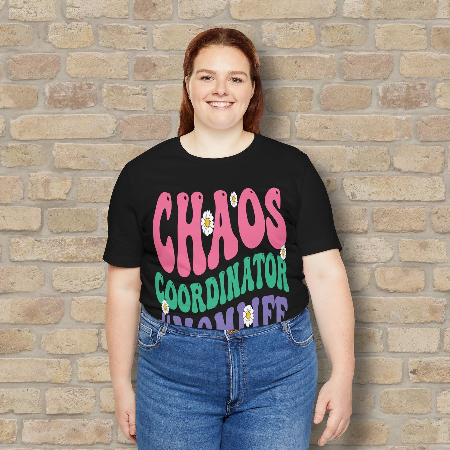 Mostly Text T-Shirts Chaos Coordinator Retro Momlife Tee - Vibrant Styles