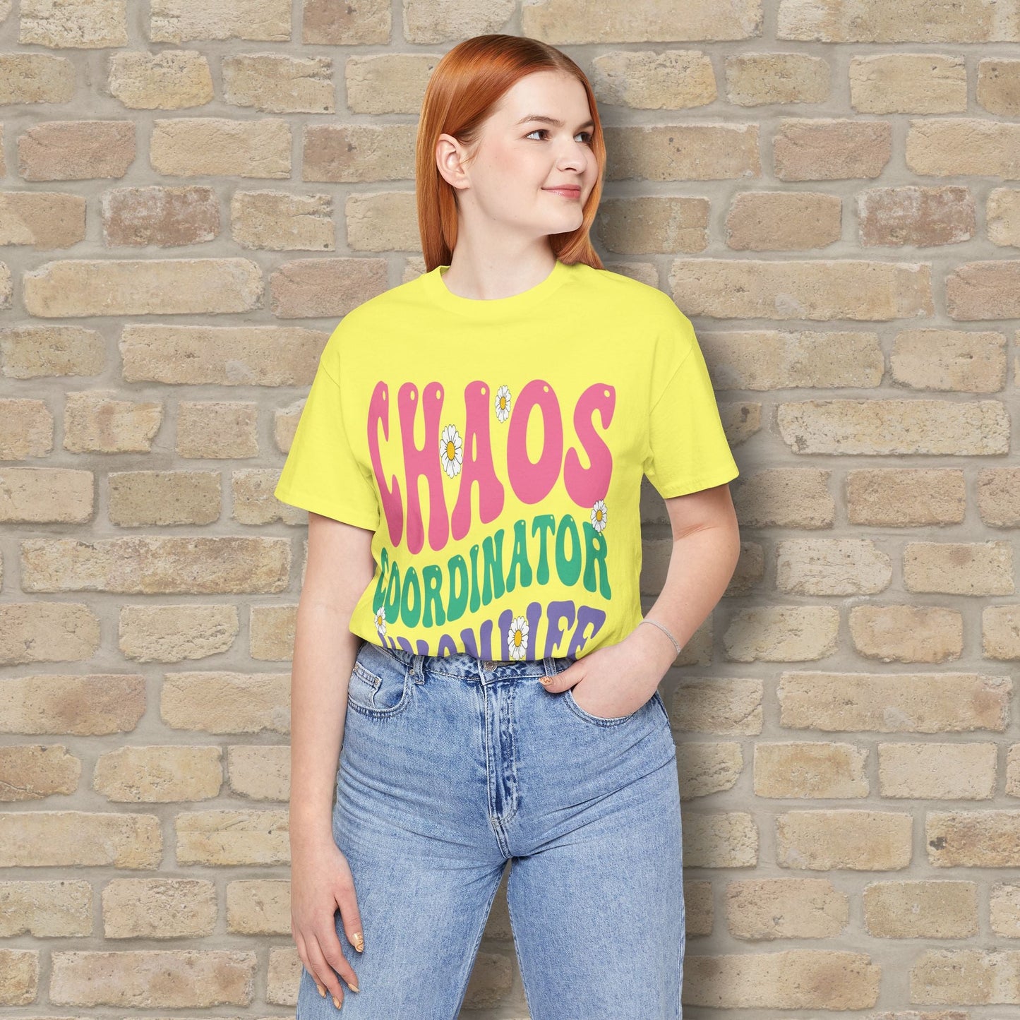 Mostly Text T-Shirts Chaos Coordinator Retro Momlife Tee - Vibrant Styles