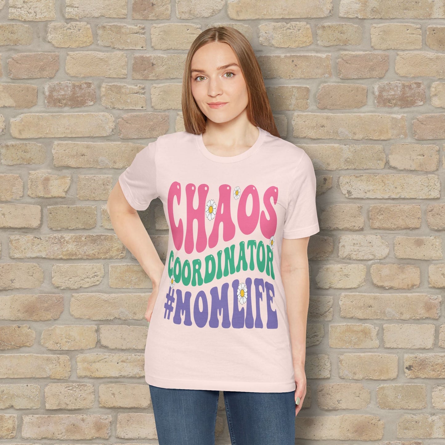 Mostly Text T-Shirts Chaos Coordinator Retro Momlife Tee - Vibrant Styles