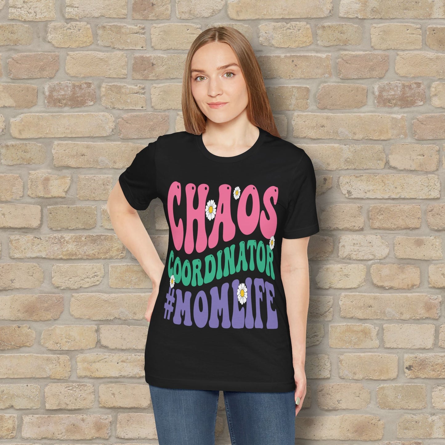 Mostly Text T-Shirts Chaos Coordinator Retro Momlife Tee - Vibrant Styles