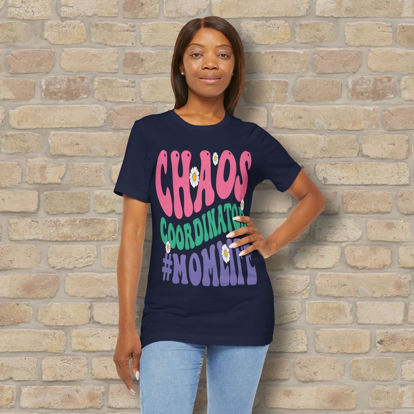 Mostly Text T-Shirts Chaos Coordinator Retro Momlife Tee - Vibrant Styles