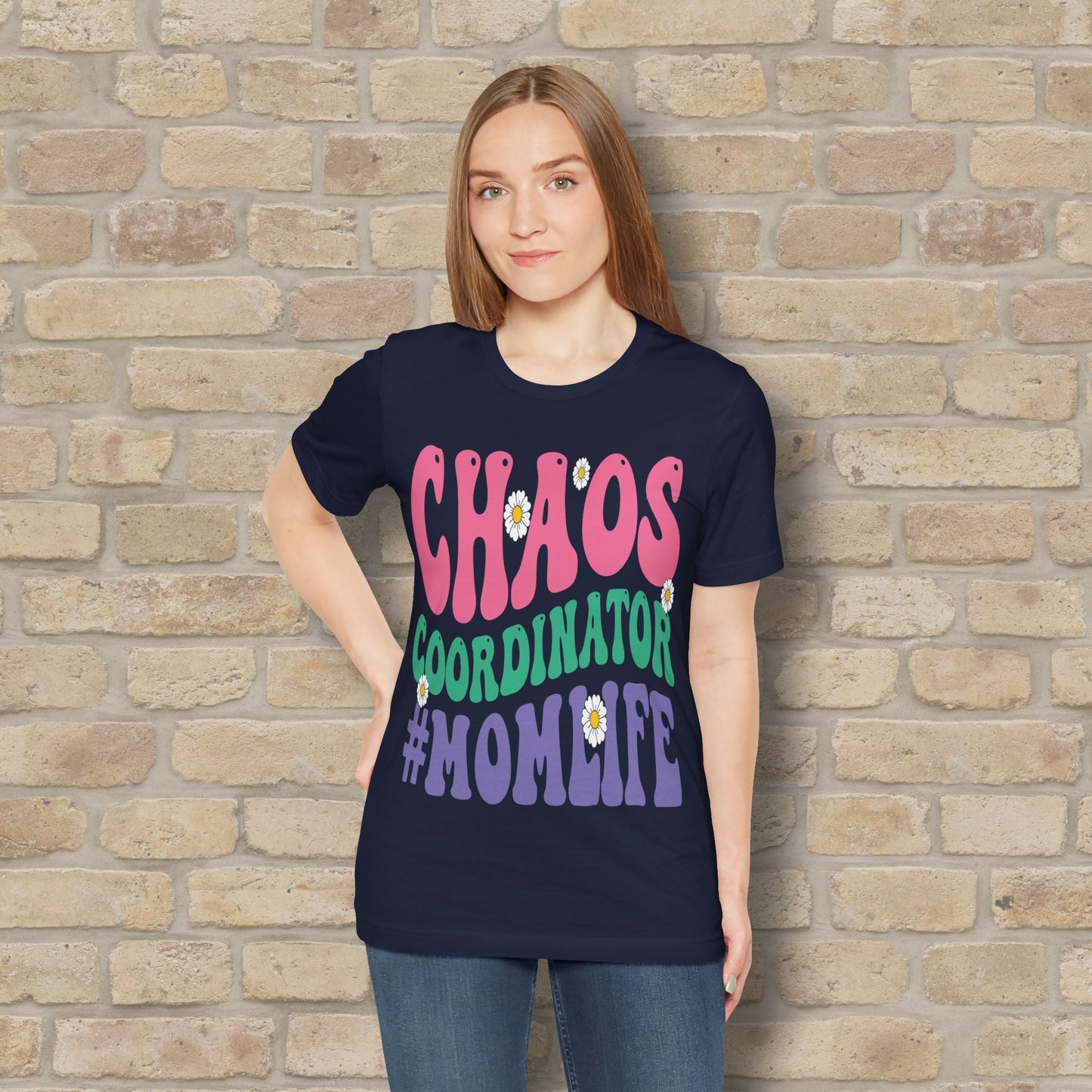 Mostly Text T-Shirts Chaos Coordinator Retro Momlife Tee - Vibrant Styles