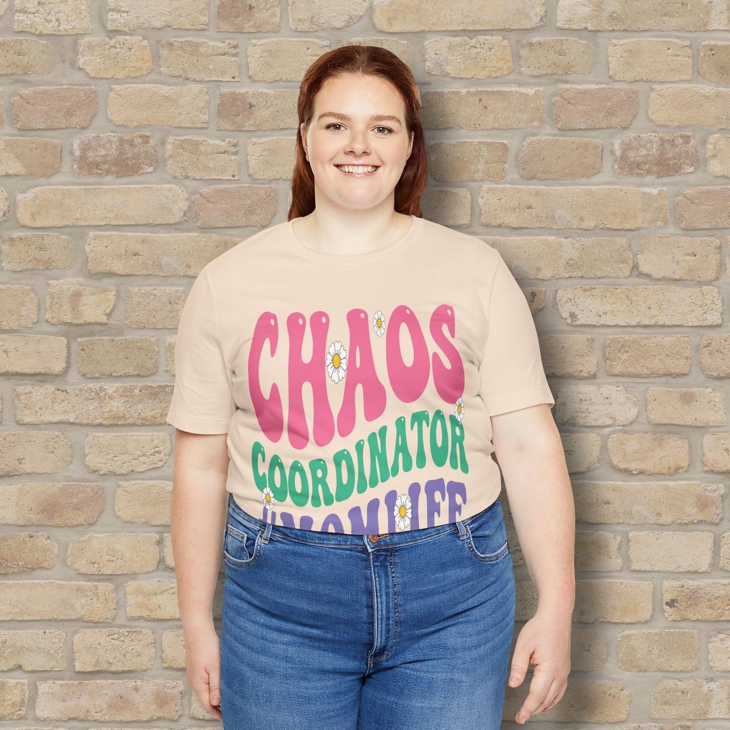 Mostly Text T-Shirts Chaos Coordinator Retro Momlife Tee - Vibrant Styles