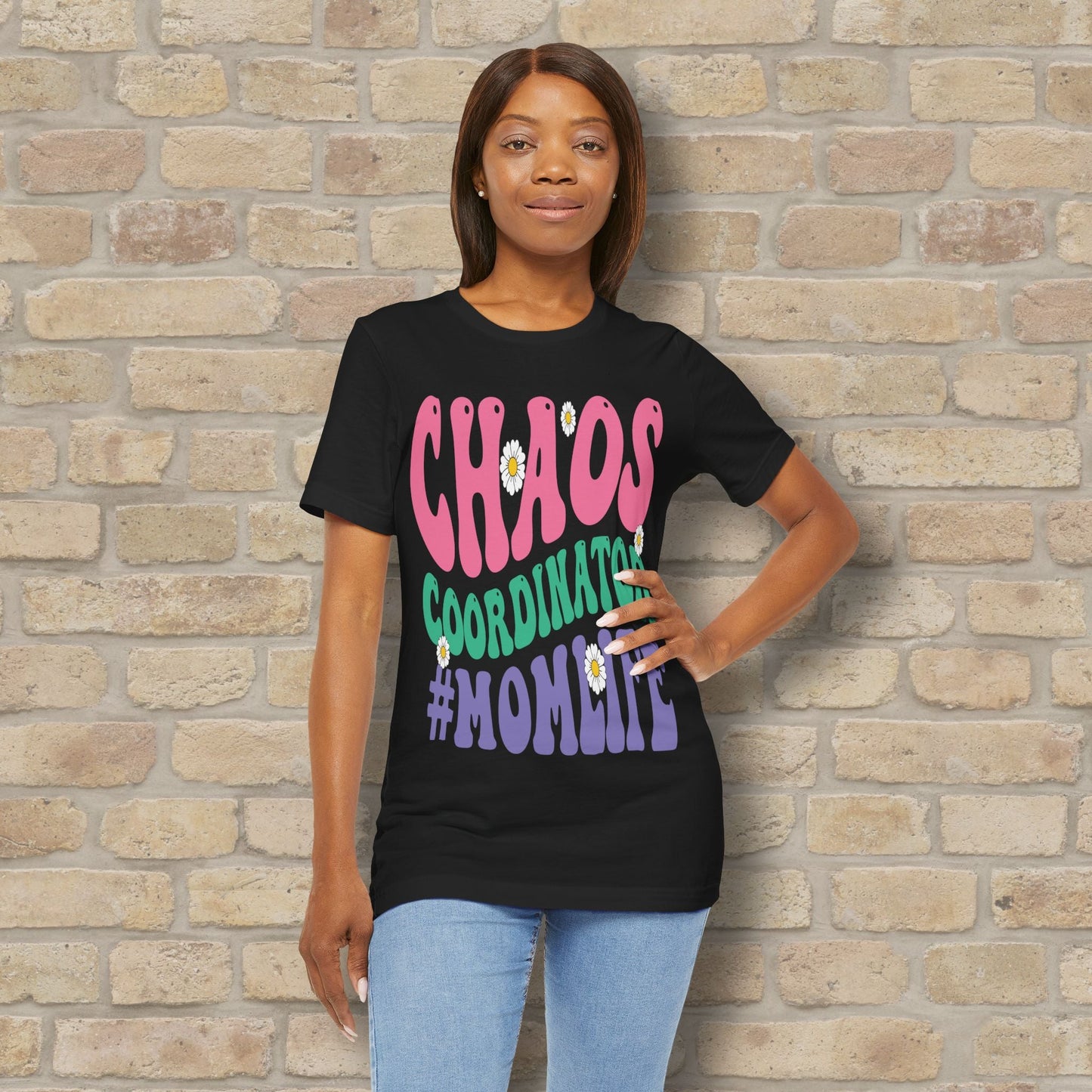 Mostly Text T-Shirts Chaos Coordinator Retro Momlife Tee - Vibrant Styles