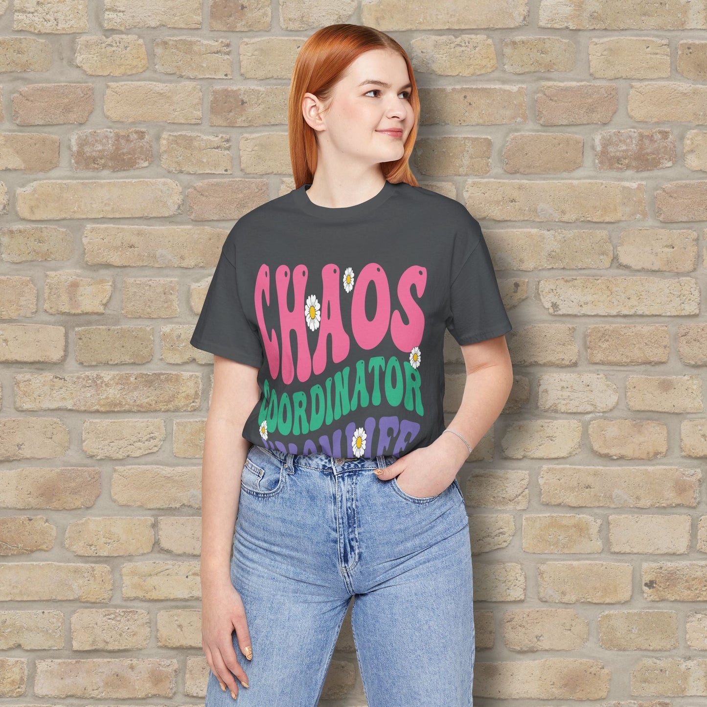Mostly Text T-Shirts Chaos Coordinator Retro Momlife Tee - Vibrant Styles