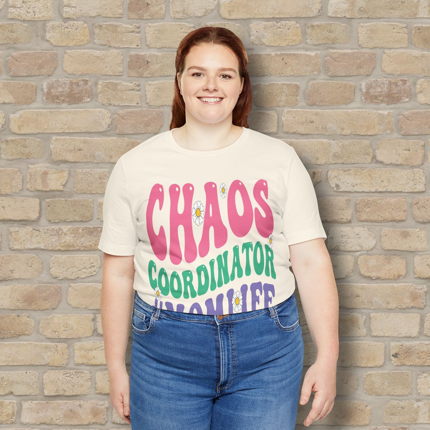 Mostly Text T-Shirts Chaos Coordinator Retro Momlife Tee - Vibrant Styles