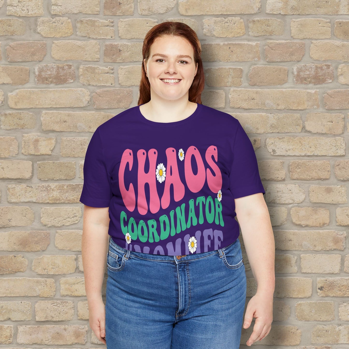 Mostly Text T-Shirts Chaos Coordinator Retro Momlife Tee - Vibrant Styles