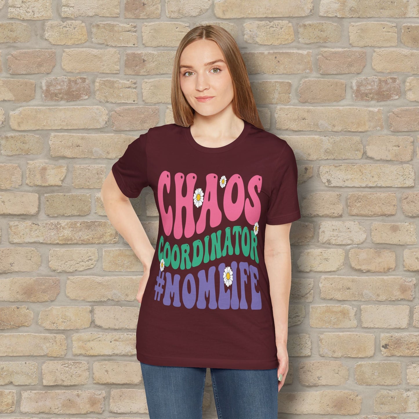 Mostly Text T-Shirts Chaos Coordinator Retro Momlife Tee - Vibrant Styles