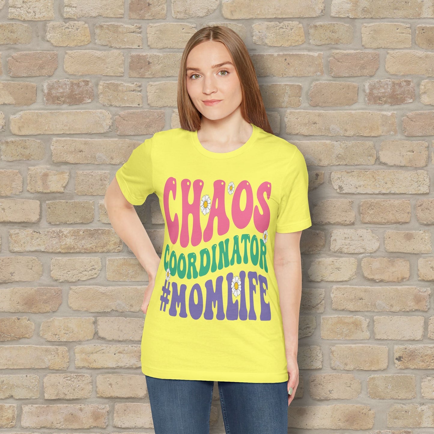 Mostly Text T-Shirts Chaos Coordinator Retro Momlife Tee - Vibrant Styles