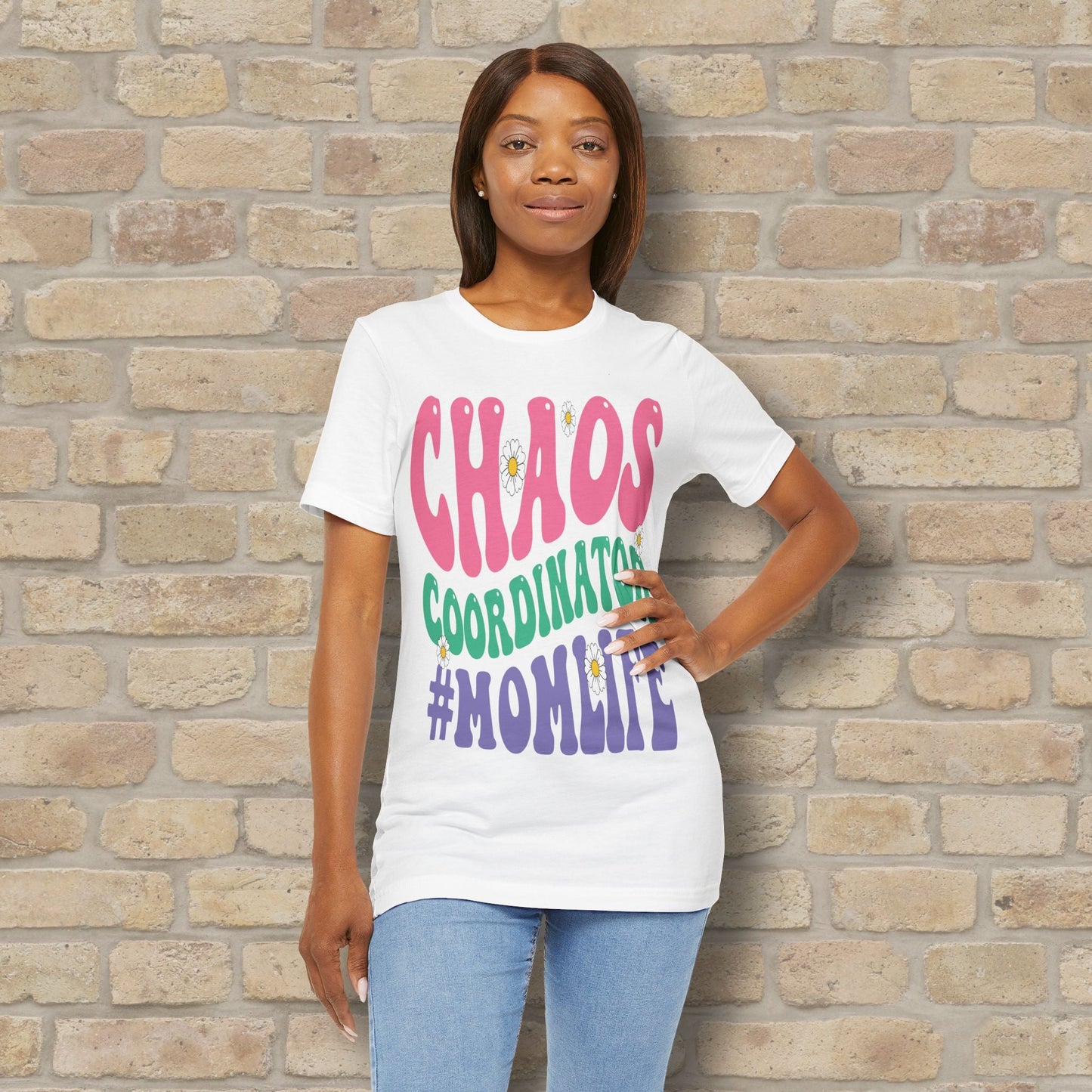 Mostly Text T-Shirts Chaos Coordinator Retro Momlife Tee - Vibrant Styles