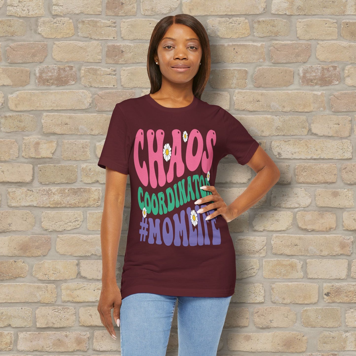 Mostly Text T-Shirts Chaos Coordinator Retro Momlife Tee - Vibrant Styles