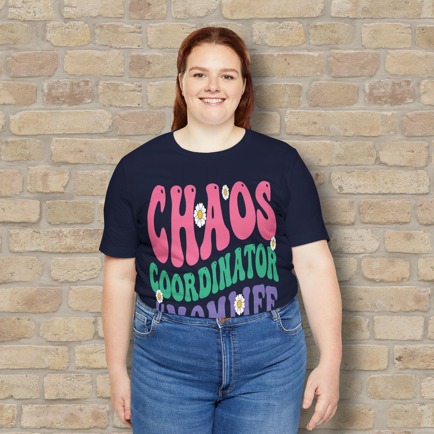 Mostly Text T-Shirts Chaos Coordinator Retro Momlife Tee - Vibrant Styles