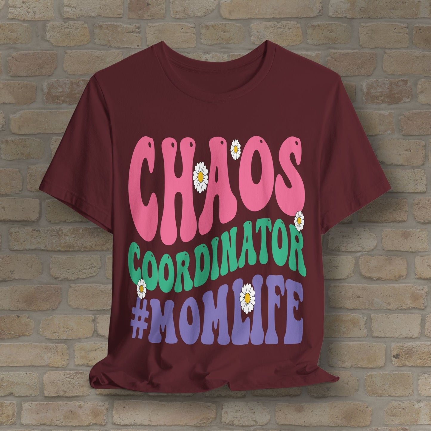 Mostly Text T-Shirts Chaos Coordinator Retro Momlife Tee - Vibrant Styles