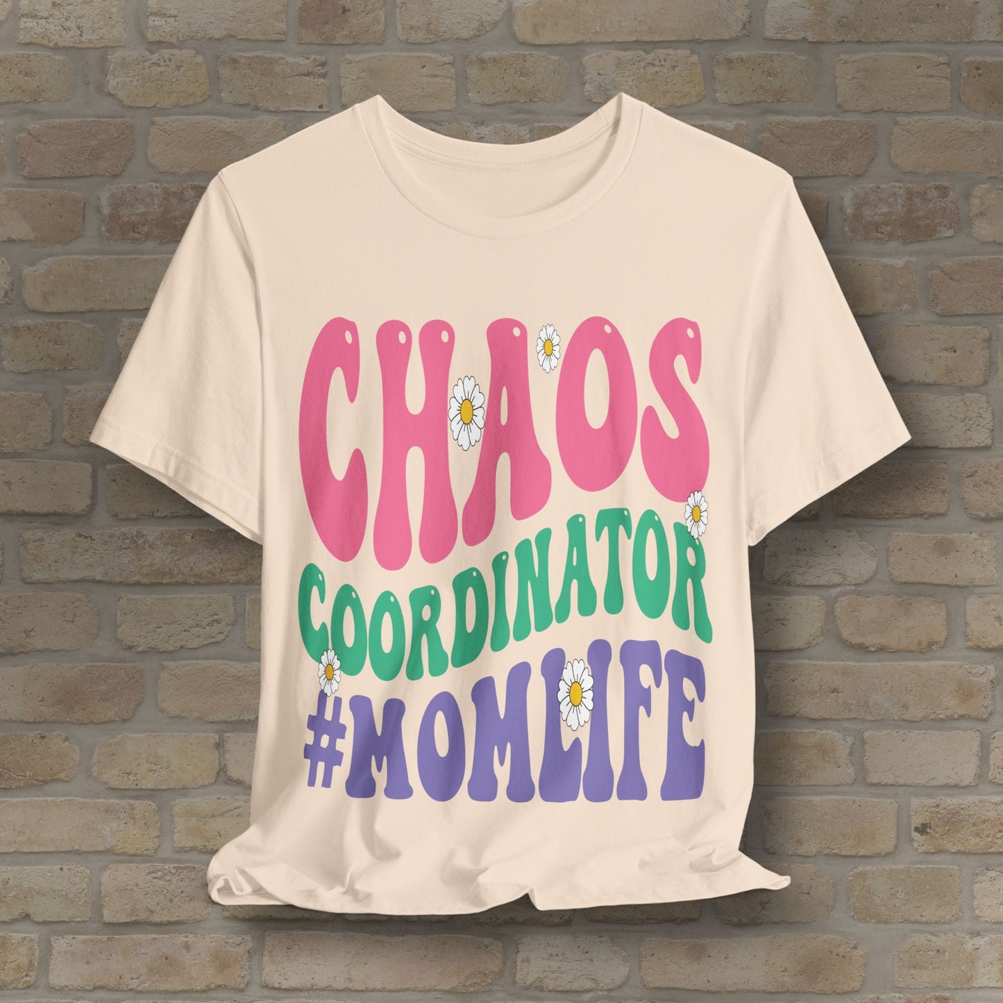 Mostly Text T-Shirts Chaos Coordinator Retro Momlife Tee - Vibrant Styles