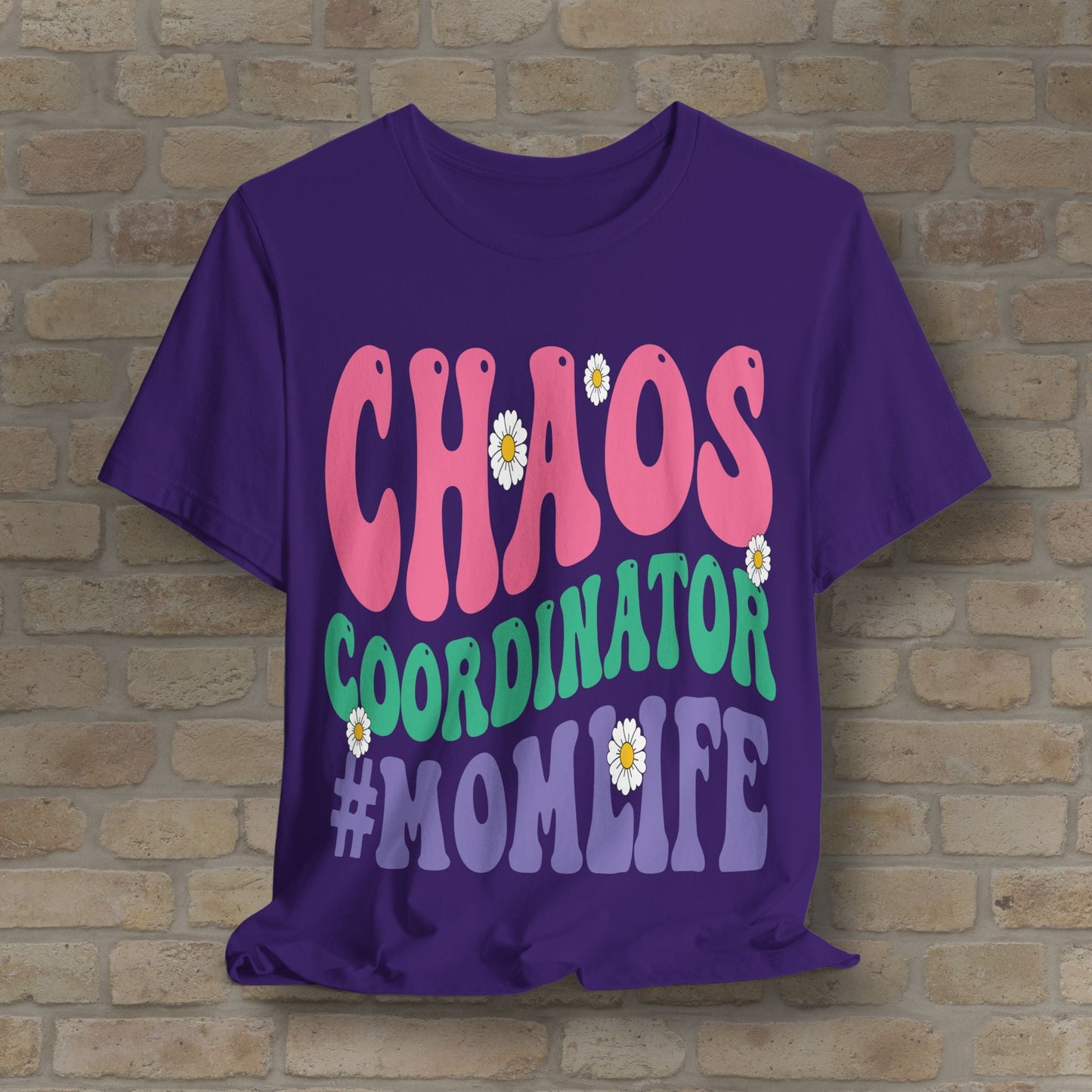 Mostly Text T-Shirts Chaos Coordinator Retro Momlife Tee - Vibrant Styles