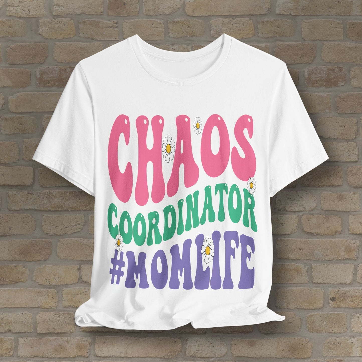 Mostly Text T-Shirts Chaos Coordinator Retro Momlife Tee - Vibrant Styles
