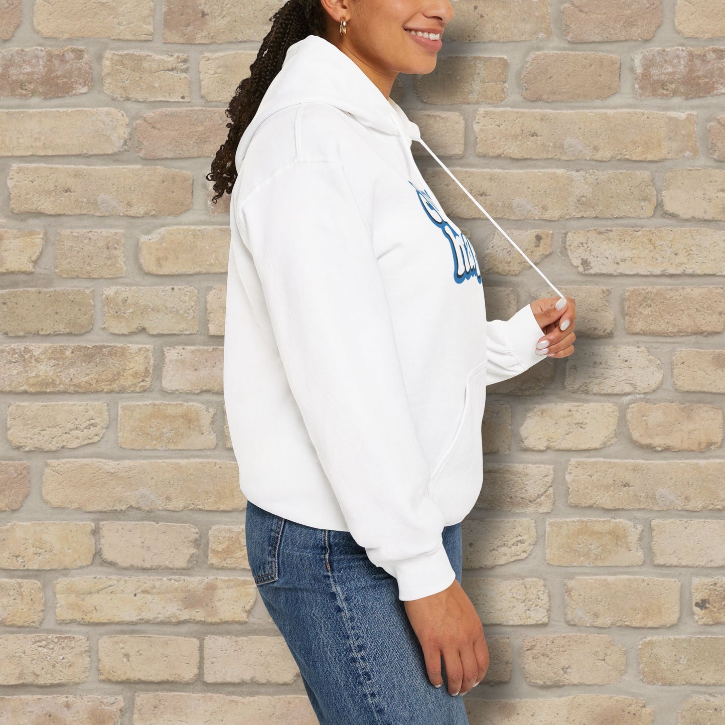 Text Only Choose Happy Pullover Hoodie - Vibrant Styles