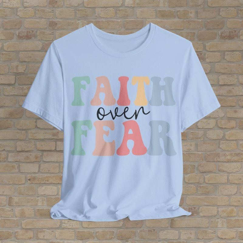 Text Only T-Shirts Chose Faith Tee - Vibrant Styles