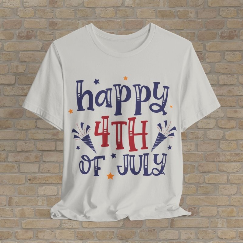 Mostly Text T-Shirts Confetti & Freedom Tee - Vibrant Styles