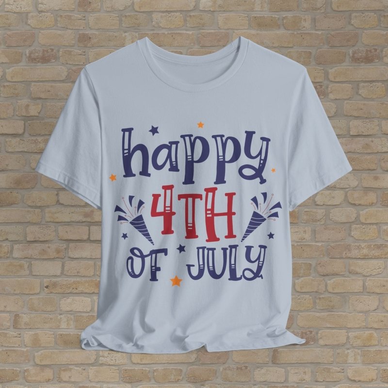 Mostly Text T-Shirts Confetti & Freedom Tee - Vibrant Styles
