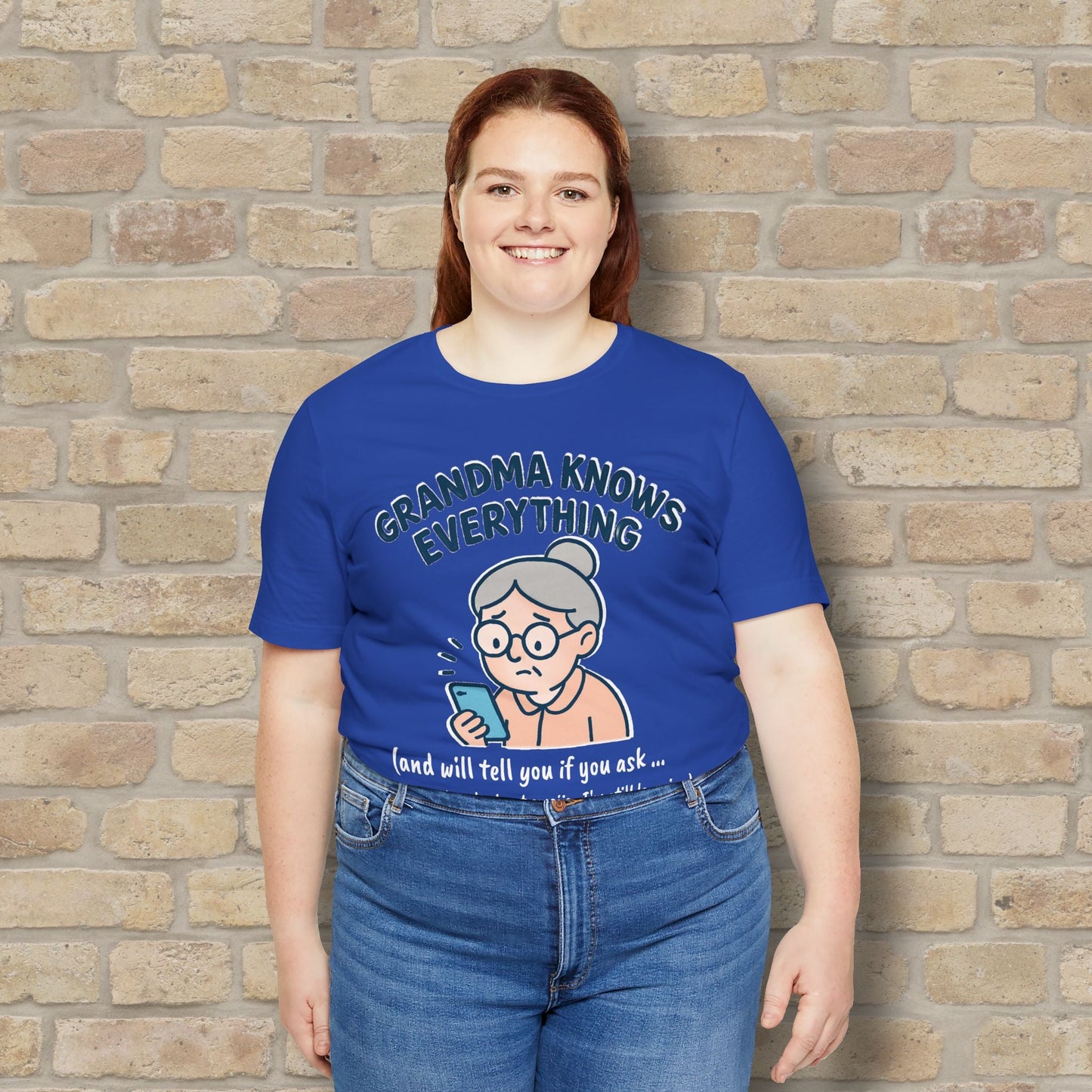 Graphic & Text Don't Ask Grandama About Emojis Tee - Vibrant Styles