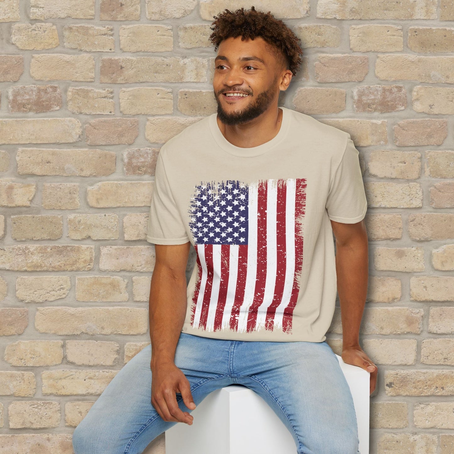 Graphic Only T-Shirt Faded Liberty Tee - Vibrant Styles