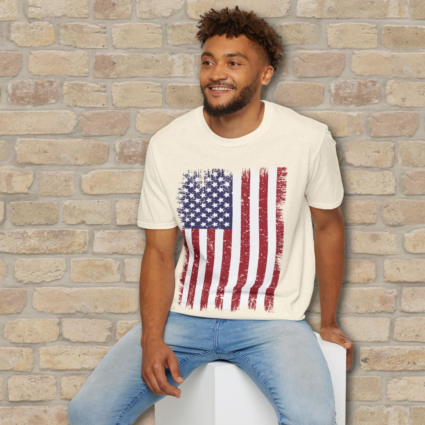 Graphic Only T-Shirt Faded Liberty Tee - Vibrant Styles